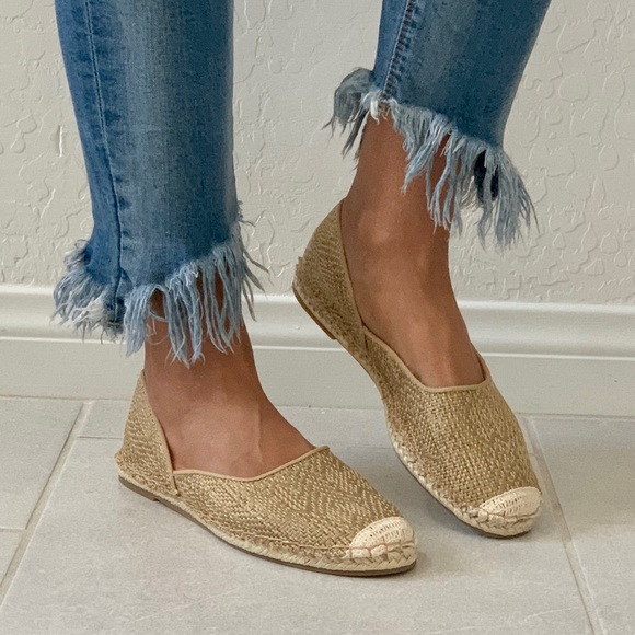 Anthropologie Shoes - NIB Classic Tan Woven Espadrille Loafer Flat